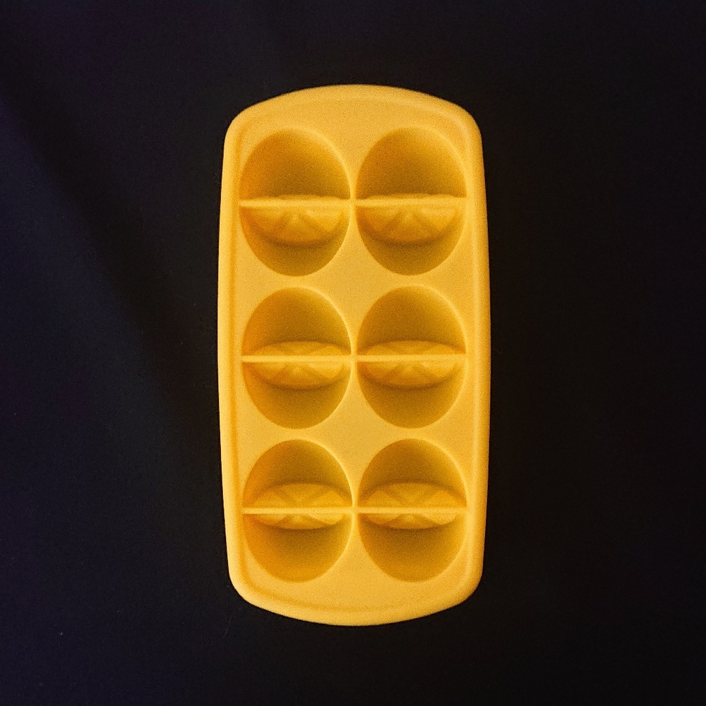 Yellow Silicone Ice Cube Tray